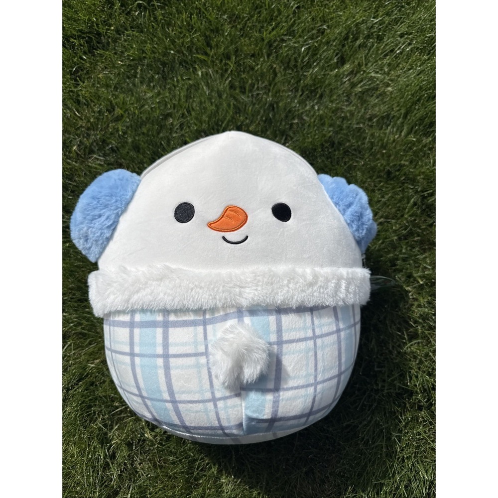 NWT Squishmallow 14" Manny The Snowman Plush Winter Holiday 2022 Plush